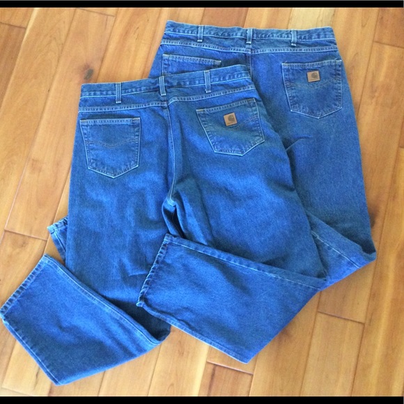 Carhartt 2 pairs relaxed fit jeans 40 x 32